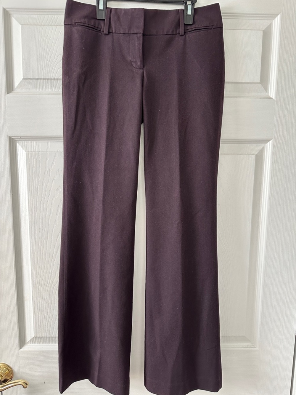 LOFT Women's Dark Plum Dress Trousers
